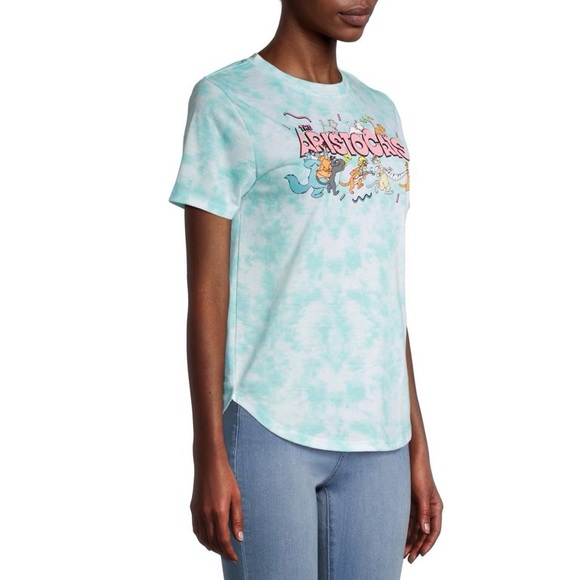 Disney Aristocats Multi Mint Blot Juniors' Graphic T-Shirt Size XS - Picture 5 of 10